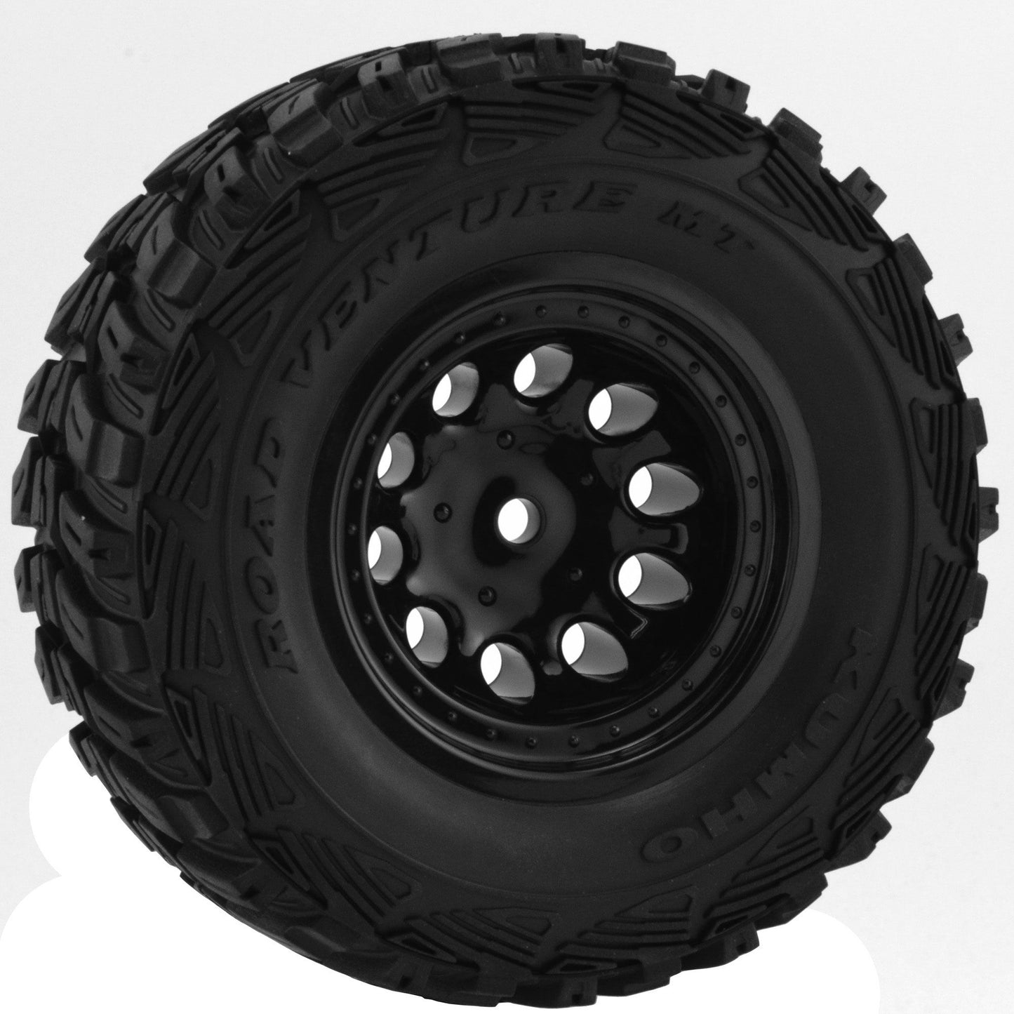 1/10 Revolver Front 2.2/3.0 Wheels 12mm Hex Black (2): Slash 2WD