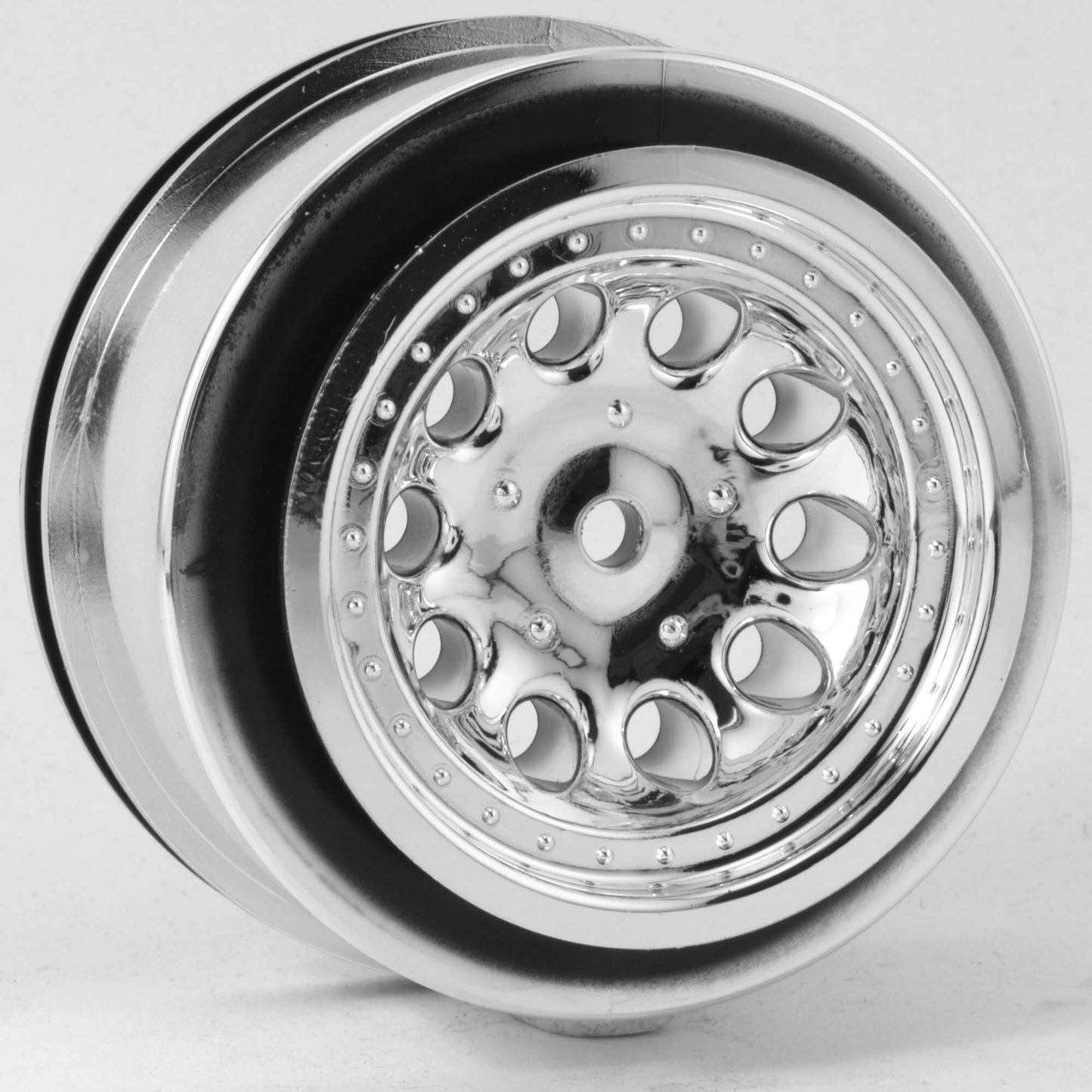 1/10 Revolver Front 2.2/3.0 Wheels 12mm Hex Chrome (2): Slash 2WD