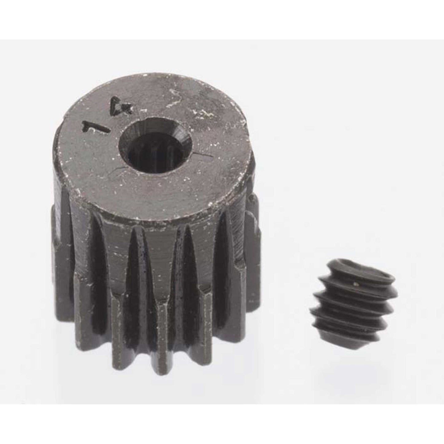 0.5 Module Hard Blackened Steel Mini Pinion 2mm 14T