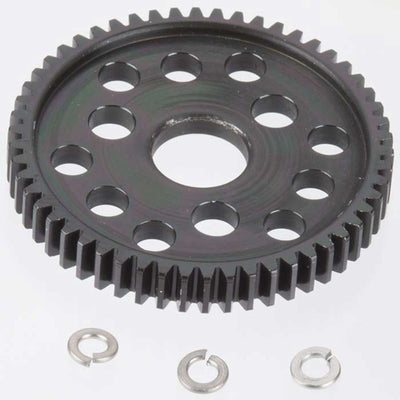 32P Hard Black Steel Spur 54T: Slash Stampede 4x4