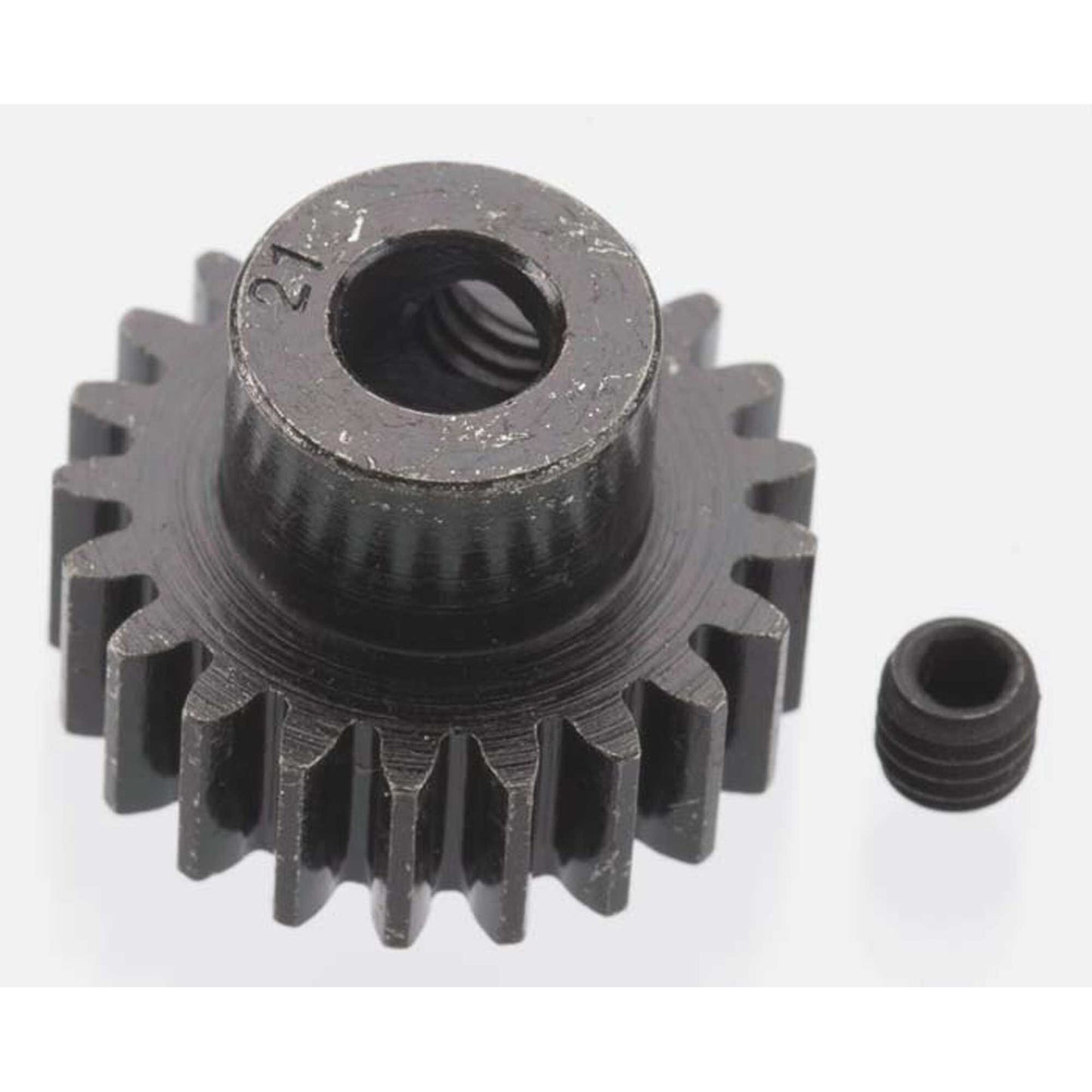 Extra Hard 21 Tooth Blackened Steel 32p Pinion 5mm