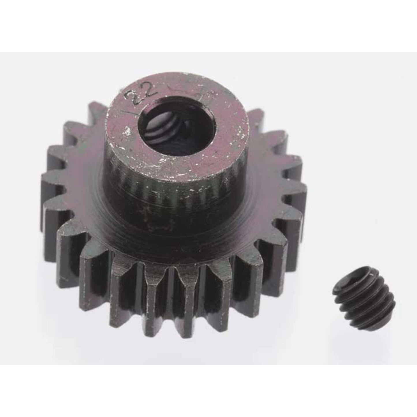 Extra Hard 22 Tooth Blackened Steel 32p Pinion 5mm