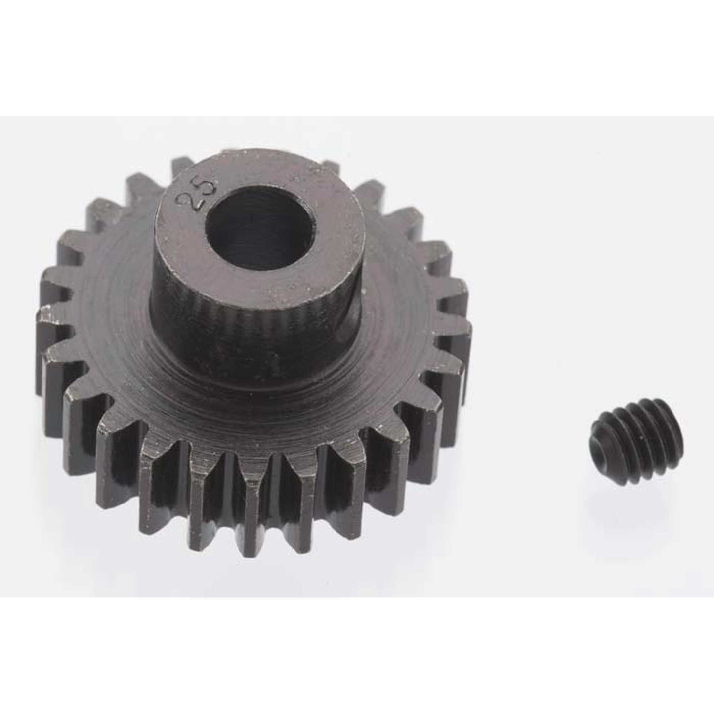 Extra Hard 25 Tooth Blackened Steel 32p Pinion 5mm