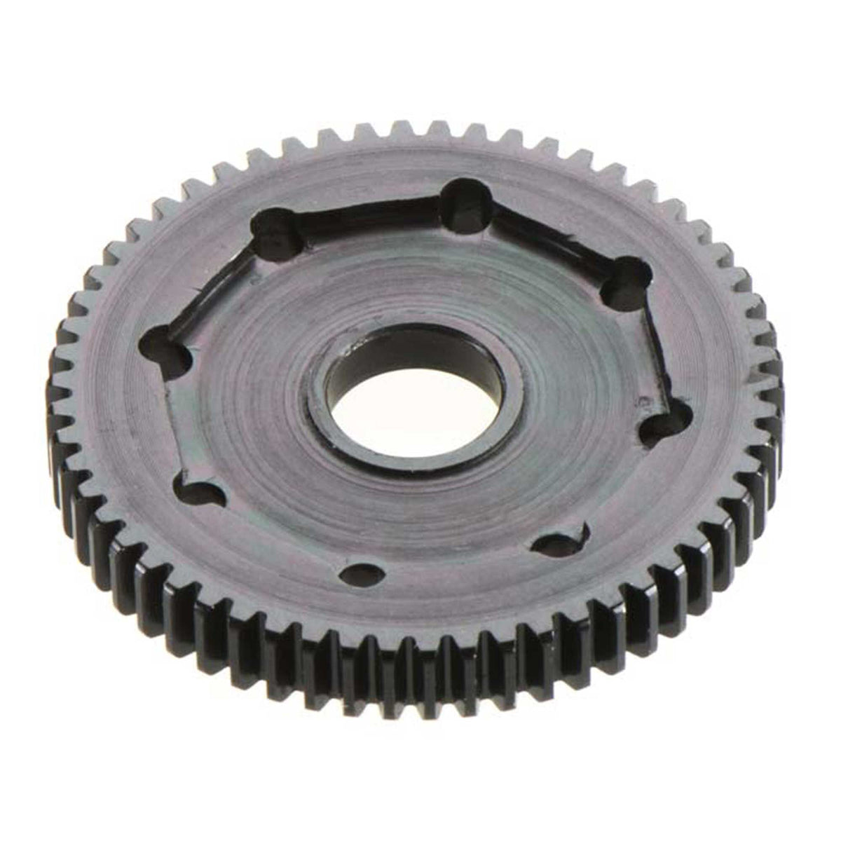 Mini .5Mod Blackened Hard Stl Spur 58T; Losi 8ight