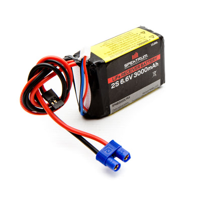 6.6V 3000mAh 2S LiFe Receiver Battery: Universal Receiver  EC3