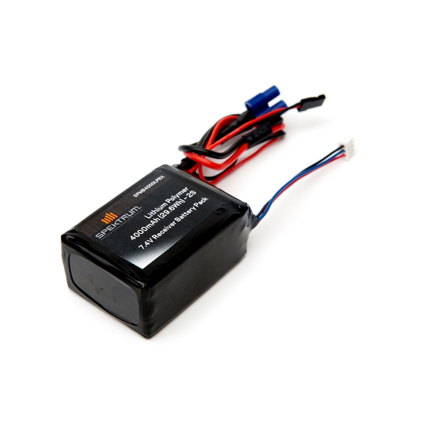 7.4V 4000mAh 2S LiPo Receiver Battery: Universal Receiver  EC3