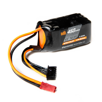 14.8V 450mAh 4S 50C LiPo Battery: JST
