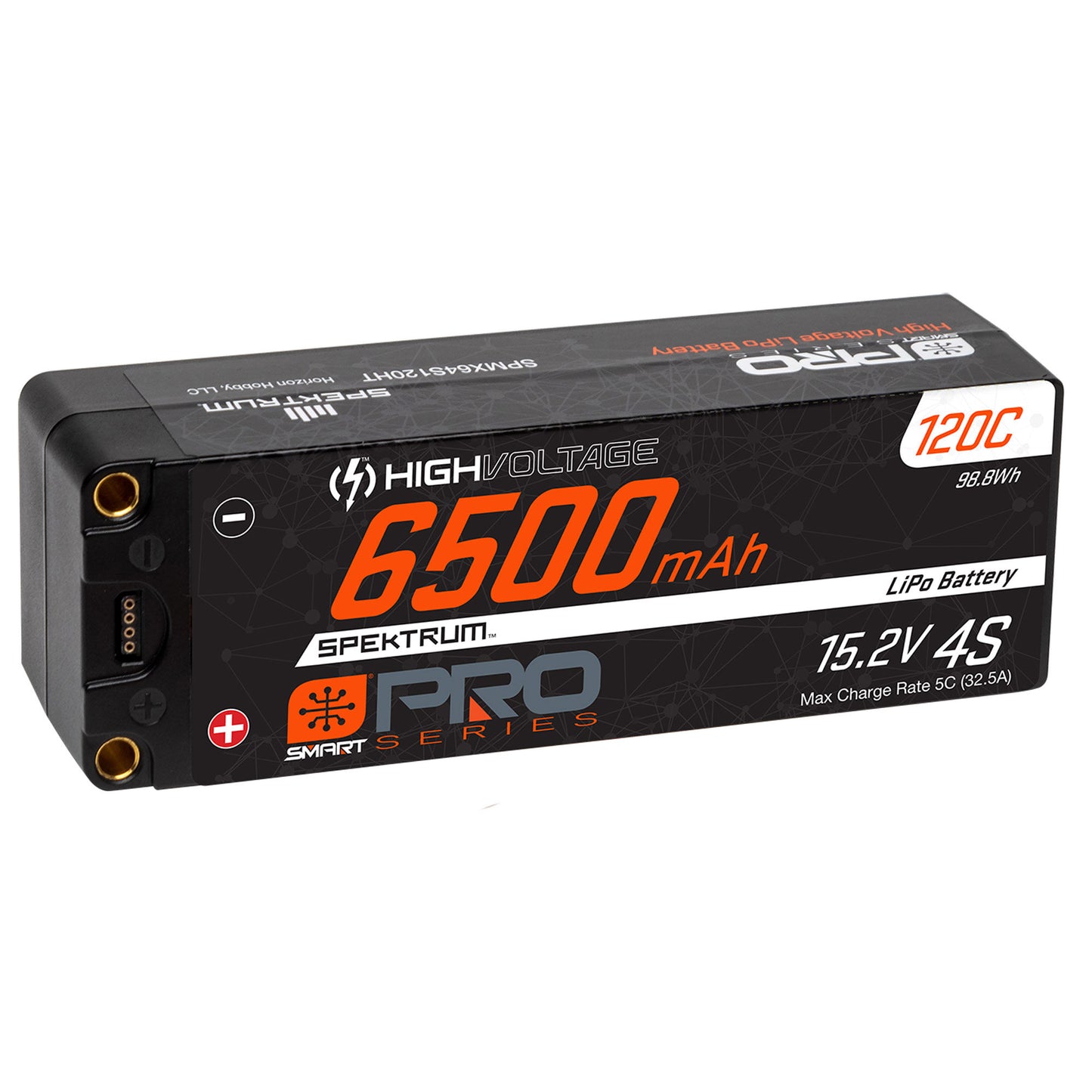 15.2V 6500mAh 4S 120C Smart Pro Race Hardcase HV-LiPo Battery: Tubes  5mm