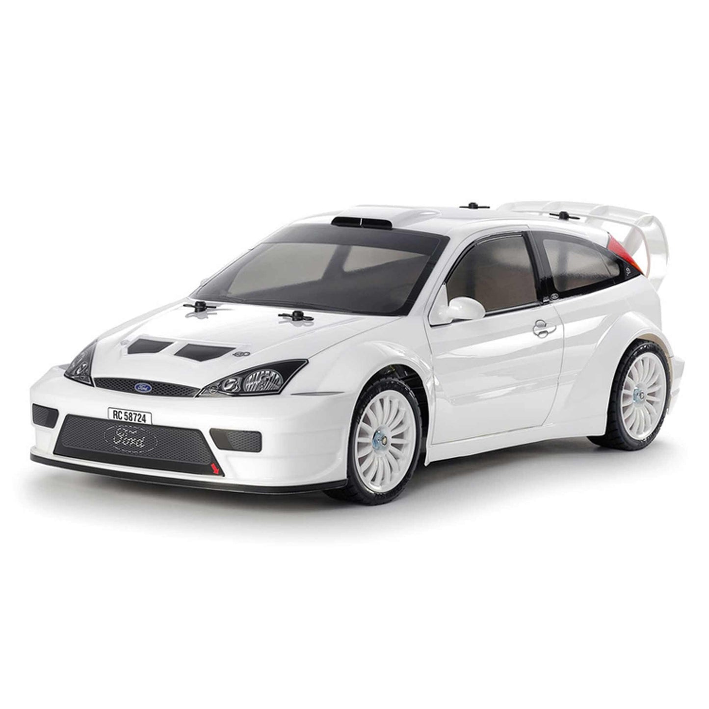 1/10 2003 Ford Focus RS Custom TT-02 Kit  White Painted Body