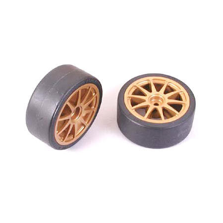 1/10 Pre-Mounted Front/Rear Drift Tires 12mm Hex (2): All Touring