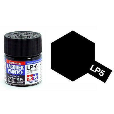 Lacquer Paint  LP-5 Semi-Gloss Black  10 mL