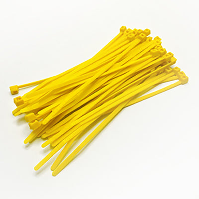 8" Tie Wraps Yellow (50)