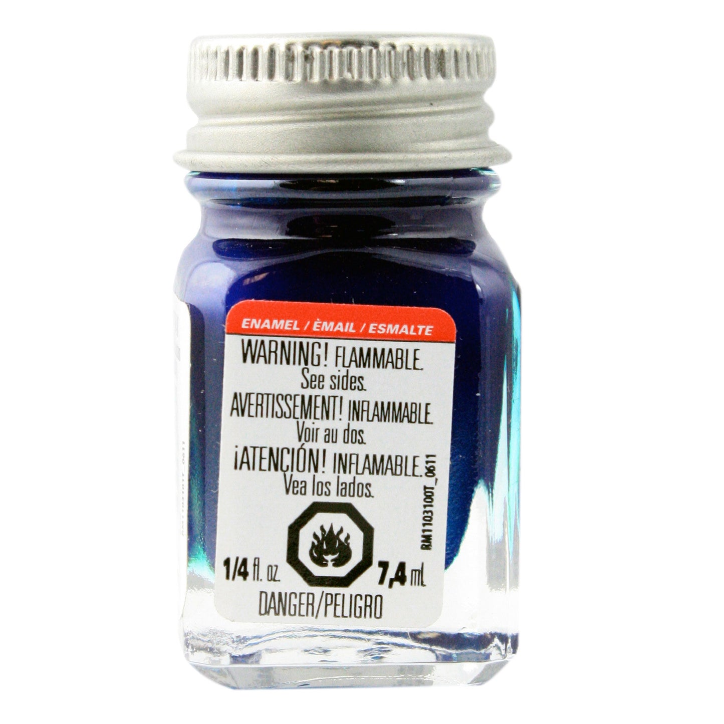 Enamel 1/4 oz Metal Flake Blue