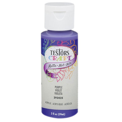 Testors 2oz Acrylic Craft Paint  Satin Purple