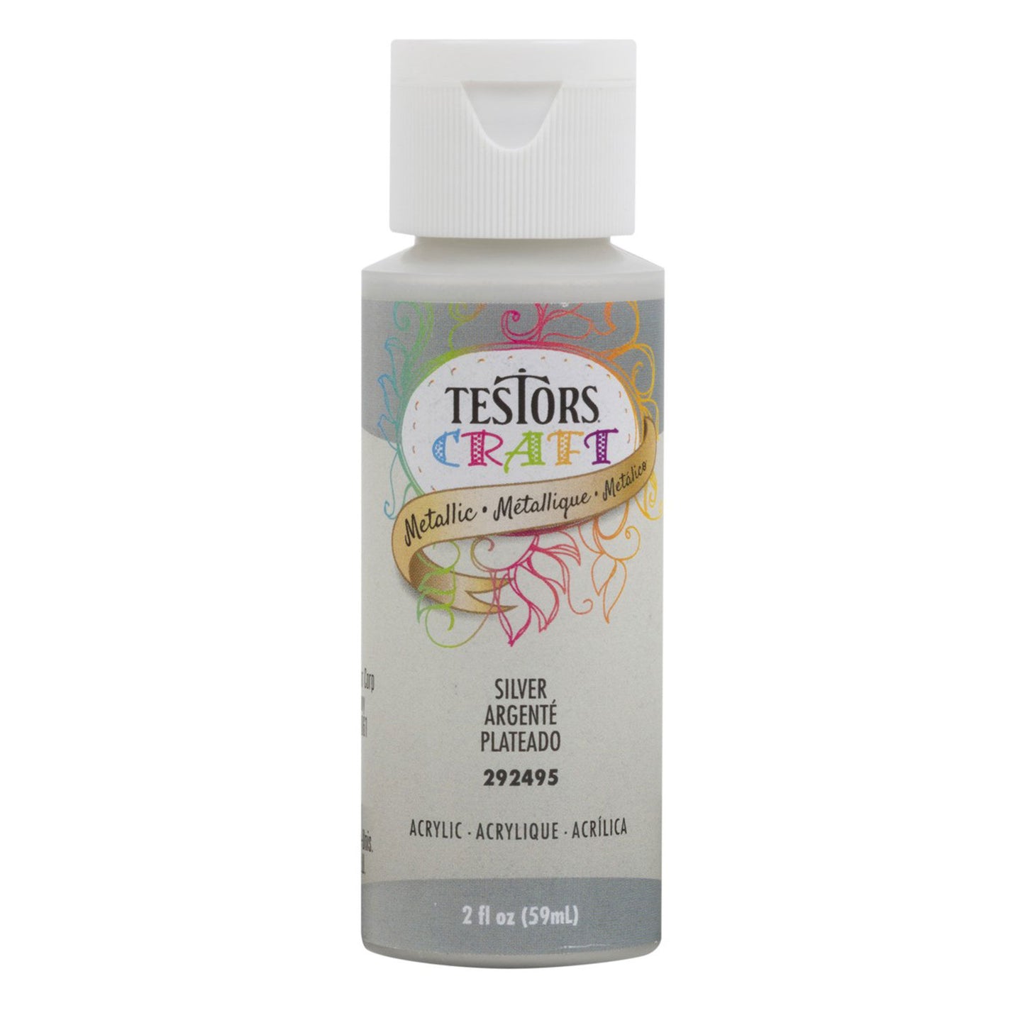 Testors 2oz Acrylic Craft Paint  Satin Metallic