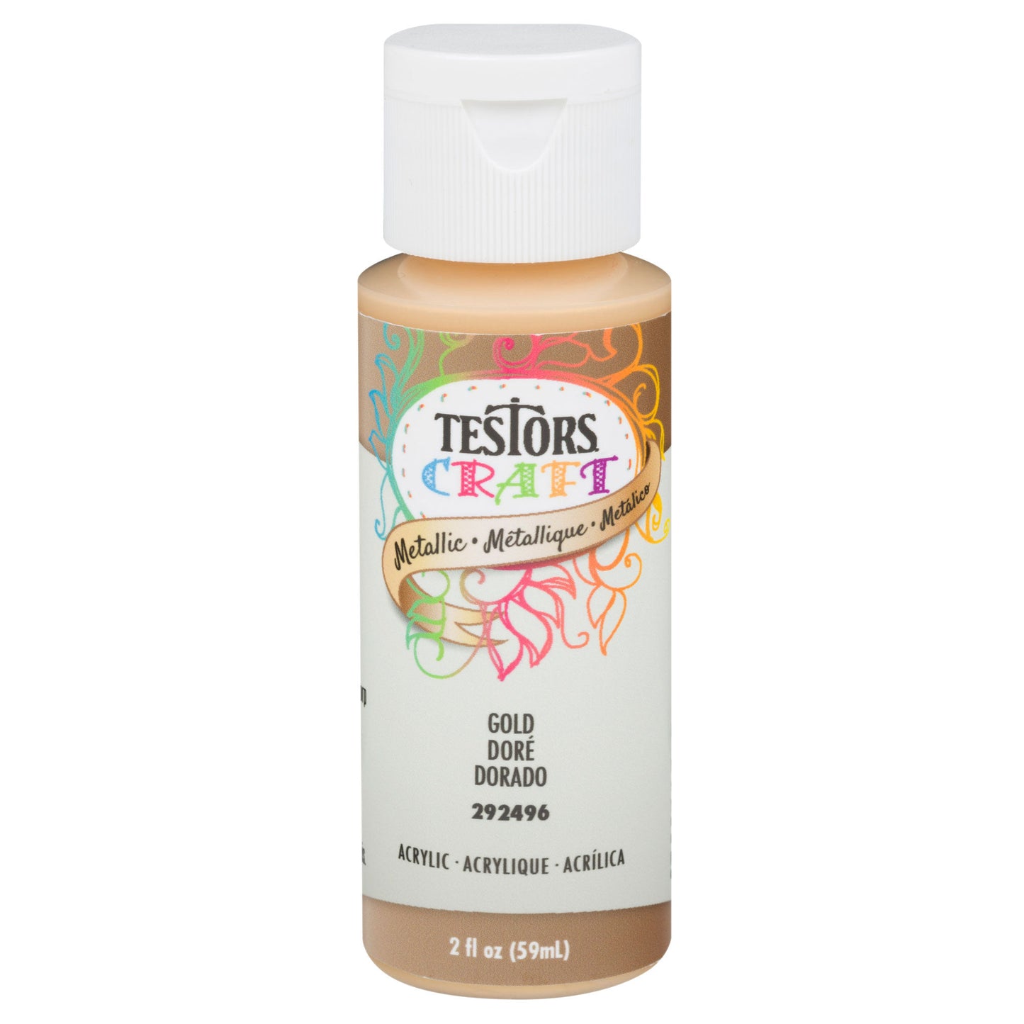 Testors 2oz Acrylic Craft Paint  Satin Metallic