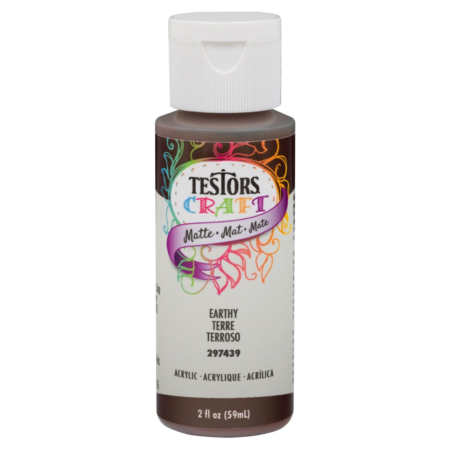 Testors 2oz Acrylic Craft Paint  Satin Earthy