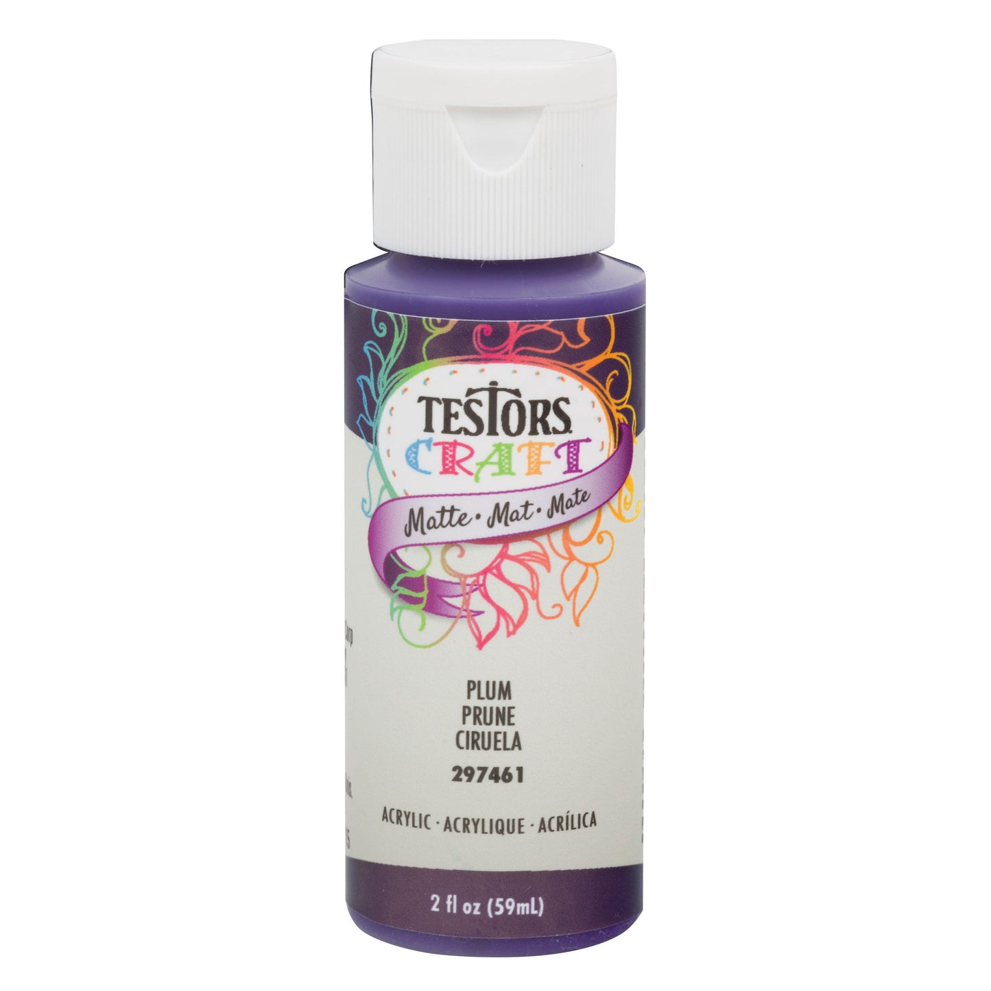 Testors 2oz Acrylic Craft Paint  Satin Plum