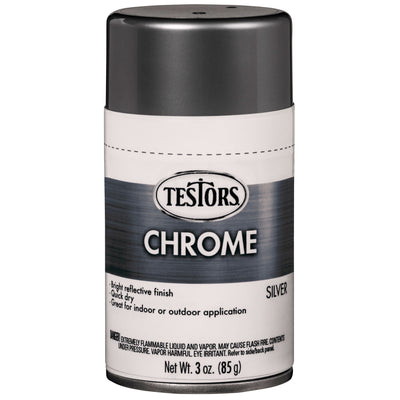 Testors Craft 3oz Chrome Spray  Silver