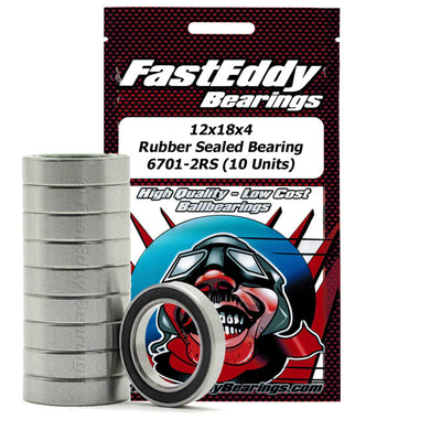 12x18x4 Rubber Sealed Bearing 6701-2RS (10)