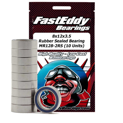 8x12x3.5 Rubber Sealed Bearing MR128-2RS (10)