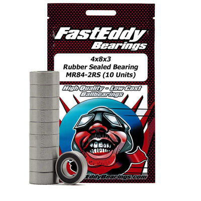 4x8x3 Rubber Sealed Bearing MR84-2RS (10)