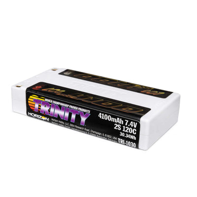 7.4V 4100mAh 2S 120C Shorty LiPo Battery, 5mm Bullets