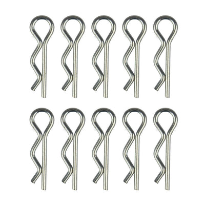 Team Associated Body Clips (Silver) (10)