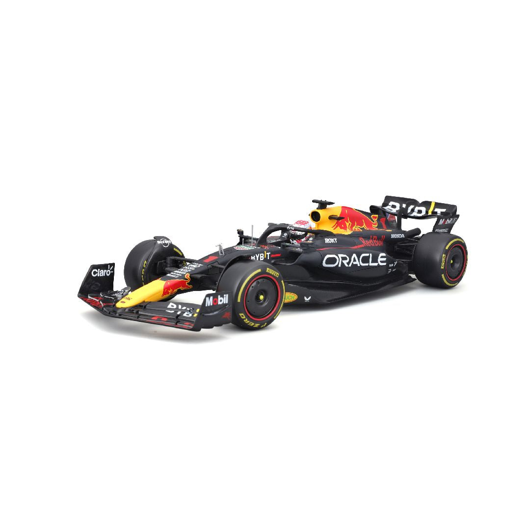 Bburago 1/18 Race Oracle Red Bull Racing RB19 (2023) w/driver (Verstappen #1)