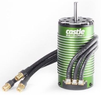 Castle Creations 4-Pole Sensored Brushless Motor 1512-1800KV With Motor Fan