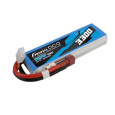 Gens Ace - 1052 - 3300mAh 11.1V 45C LiPo Battery - Deans Plug 136x42x23mm