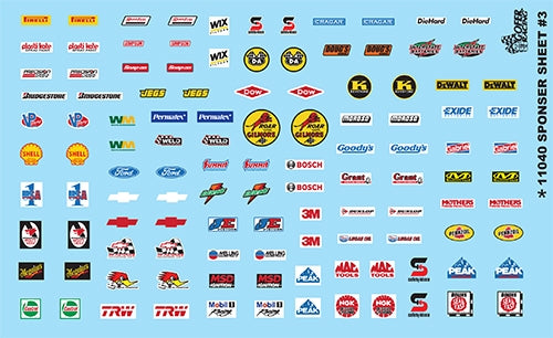 Gofer Racing Contingency Sponsor Sheet #3 Decal Sheet 1/24