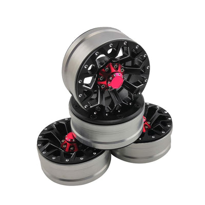 Hobby Details 1.9" Aluminum Beadlock Wheels  - Strong (4)(Black)