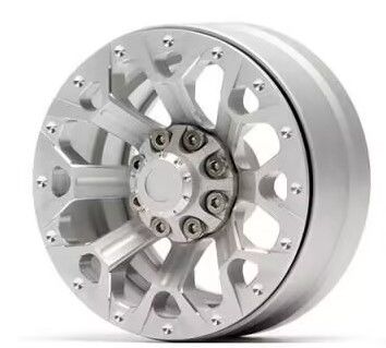 Hobby Details 1.9" Aluminum Beadlock Wheels  - Y Style (4) (Silver)