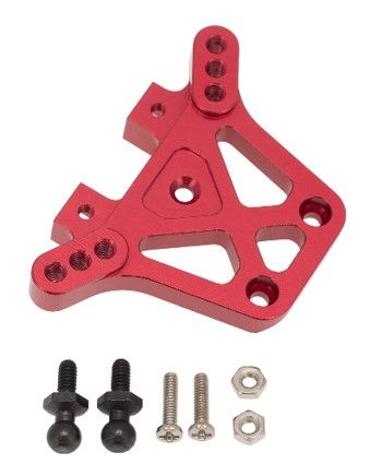 Hobby Details Traxxas 1/18 Teton Aluminum Rear Shock Tower - Red - Replaces TRA7637