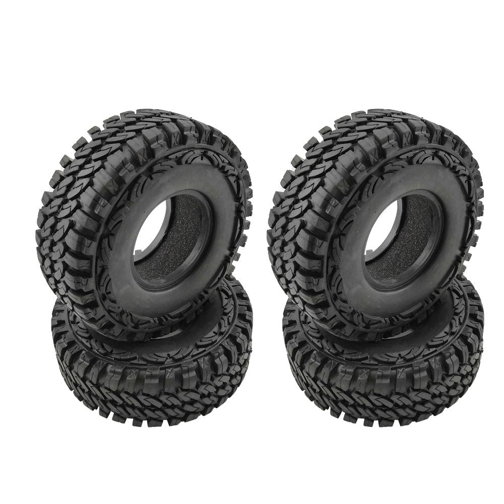 Hobby Details 1.9" Crawler Tires with Foams - Style C 4.45" OD, Width: 1.77" (4)