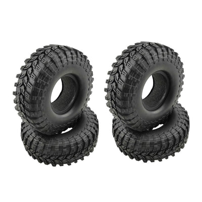Hobby Details 1.9" Crawler Tires with Foams - Style D 4.45 OD, Width: 1.77" (4)