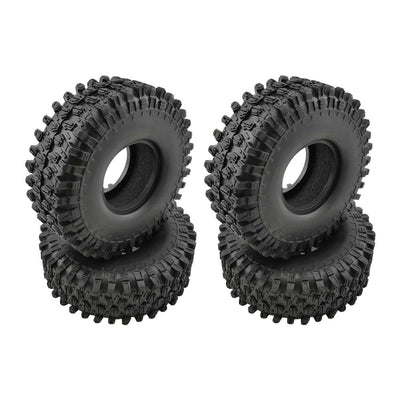 Hobby Details 1.9" Crawler Tires with Foams - Style E 4.72" OD, Width: 1.69" (4)