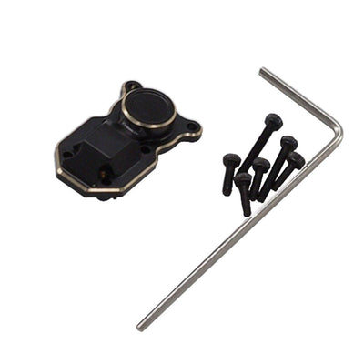 Hobby Details Axial SCX24 Brass Counterweight Axle Housing Cover Black/Gold. Weight: 8.3g