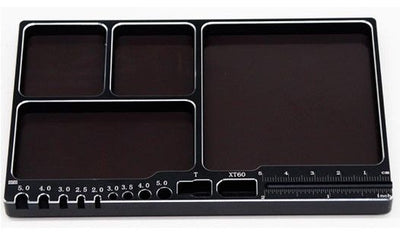 Hobby Details Multifunction Magnetic Tool/Screw Tray 160x100x11mm - Black
