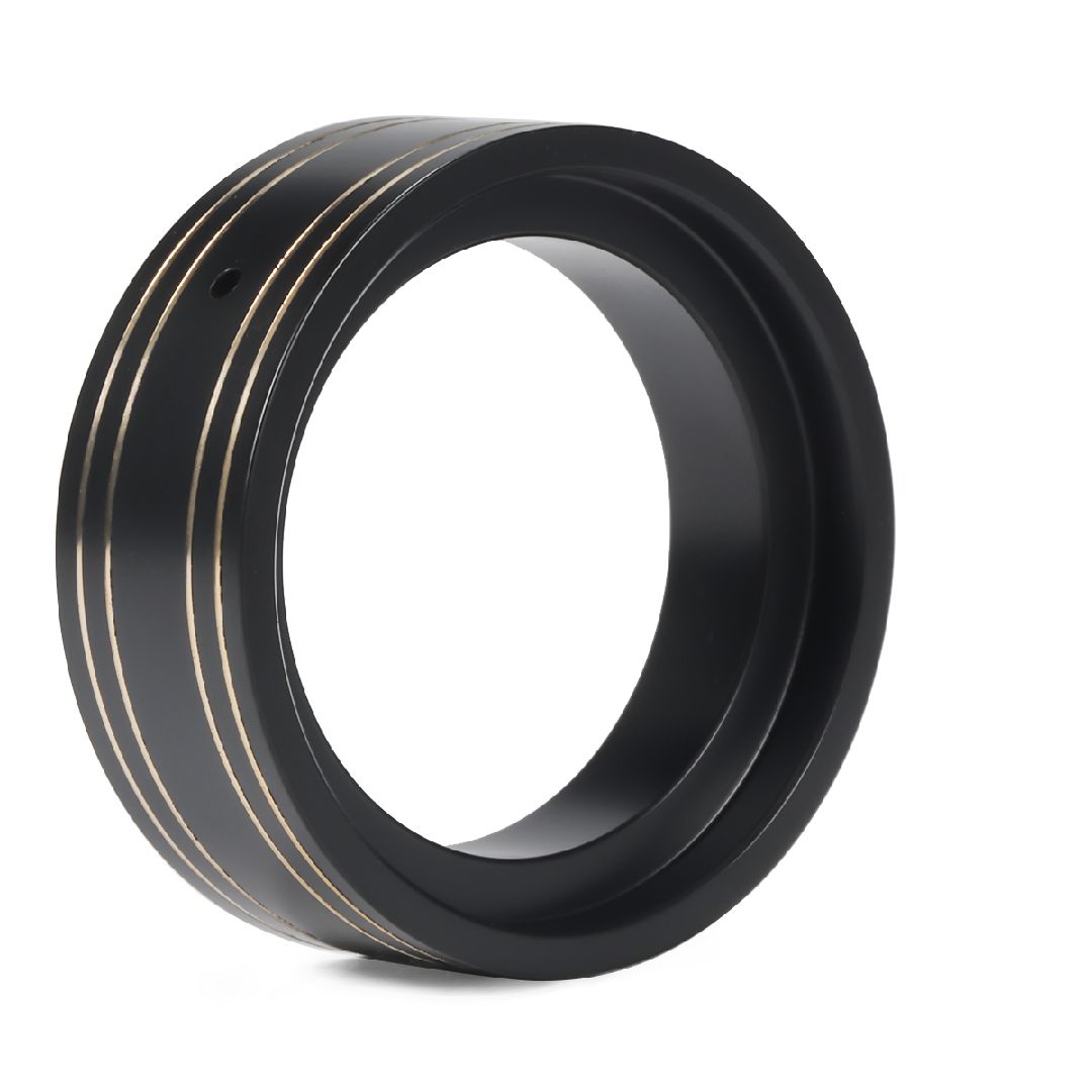 Hobby Details 1.0" Brass Rings , Partially Repalces TRA9781 For TRX-4M (4) - Black/Gold (4) Weight: 144g