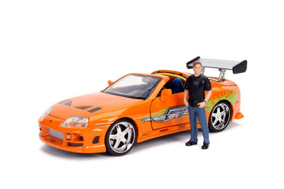 Jada 1/24 "Fast & Furious" Brian's Toyota Supra w/ figure - Build n' Collect