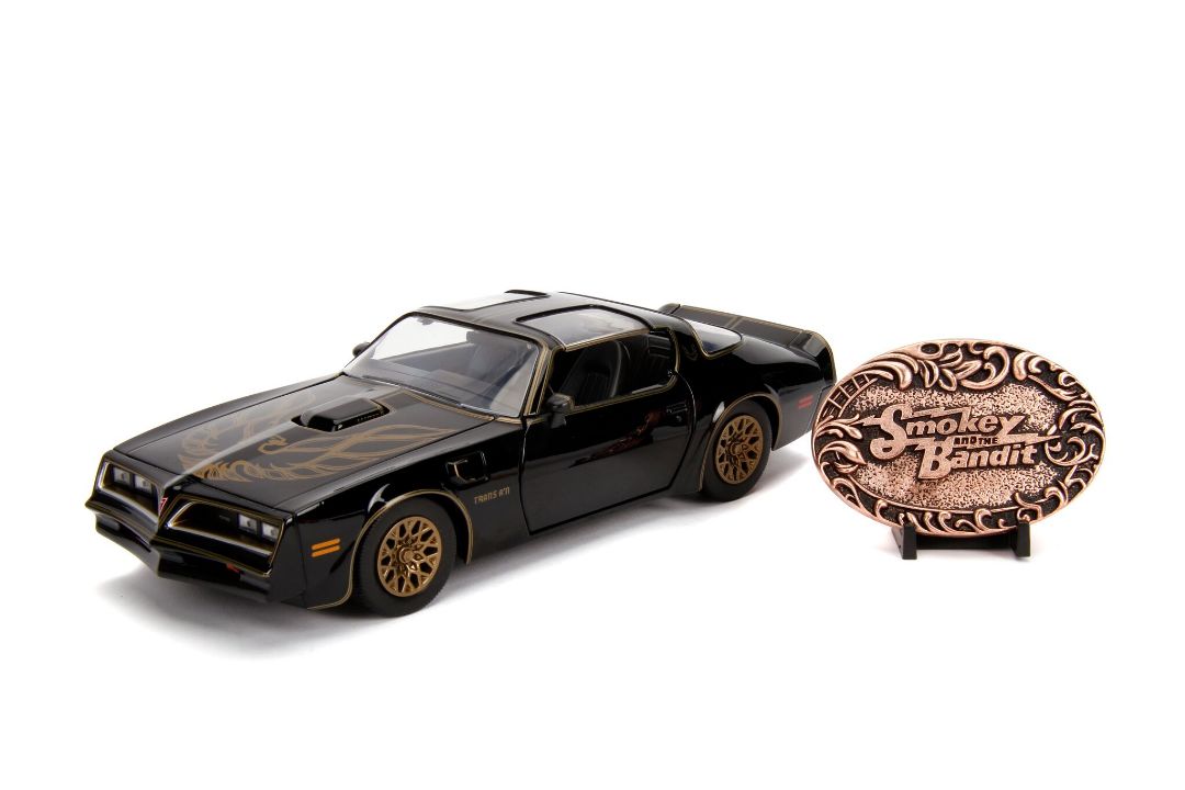 Jada 1/24 "Hollywood Rides" Smokey & The Bandit - 1977 Pontiac Firebird w/ Replica Belt Buckle