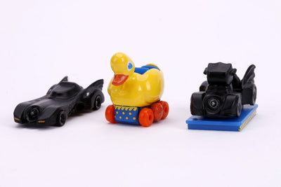 Jada 1.65" "Nano Hollywood Rides" Batmobile - 1989 Batman Batmobile - The Penguin Duck - The Penguin Ride