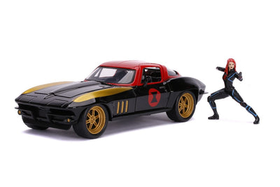 Jada 1/24 "Hollywood Rides" 1963 Corvette w/Black Widow