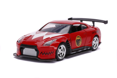 Jada 1/32 "Hollywood Rides" 2009 Nissan GT-R (R35) (Red Ranger Theme)