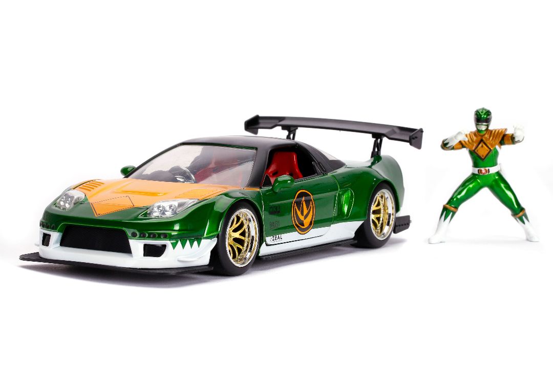 Jada 1/24 "Hollywood Rides" 2002 Honda NSX w/ Green Ranger