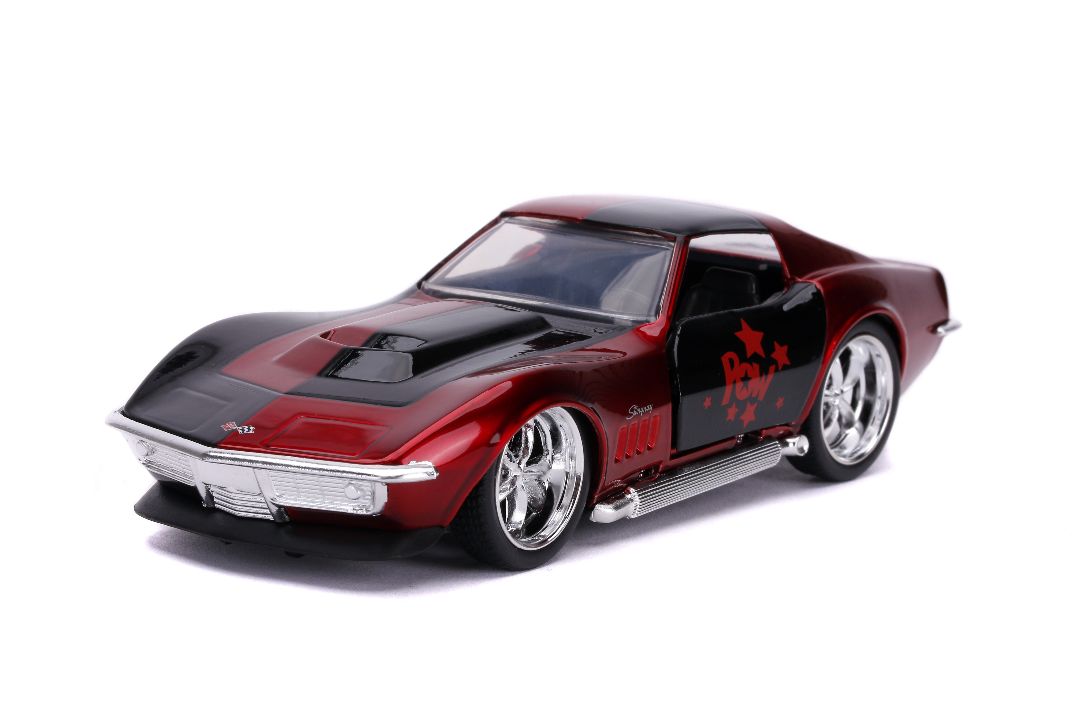 Jada 1/32 "Hollywood Rides" 1969 Corvette Stingray (Harley Quinn Theme)