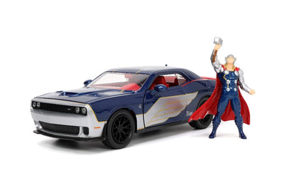 Jada 1/24 "Hollywood Rides" Marvel 2015 Dodge Challenger SRT8 Hellcat with THOR