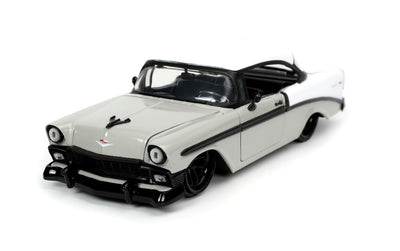 Jada 1/24 "BIGTIME Muscle" 1956 Chevy Bel Air - Grey/White